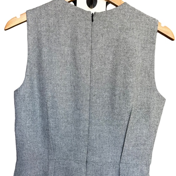 Banana Republic | Women's Pleat Neck Flannel Dress - Picture 8 of 15